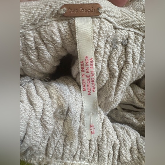 Free People Marty Smocked Mini Dress NWT Medium Cream - Picture 7 of 13